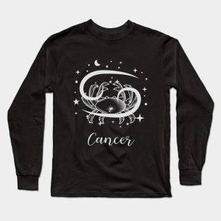 Zodiac Cancer Symbol and sign Long Sleeve T-Shirt